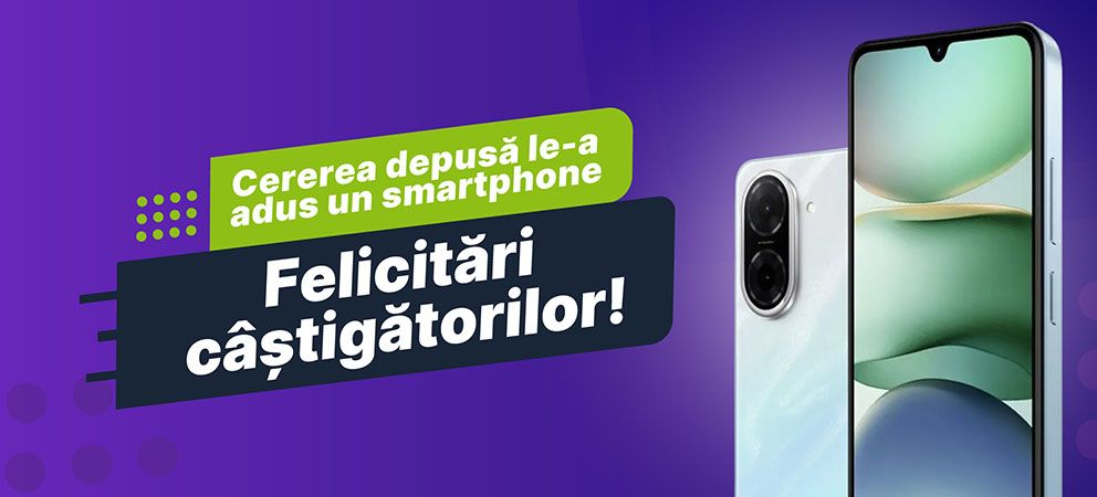 Află câștigătorii campaniei! Cererea depusă le-a adus câte un smartphone