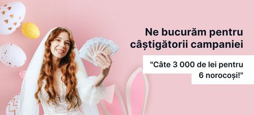 Felicitări celor 6 câștigători ai concursului "Câte 3000 de lei pentru 6 norocoși!"!