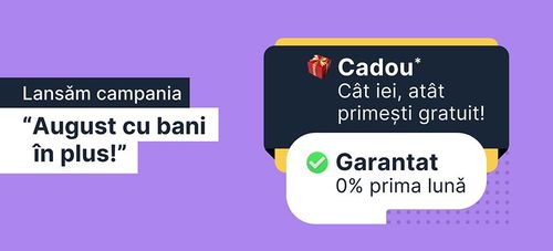 💸 August cu bani în plus!
