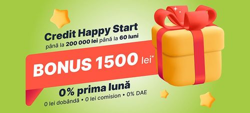 Campania „Happy Start”: ZERO costuri și șansa la bonusuri săptămânale de 1500 lei 