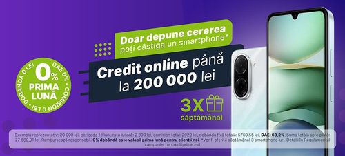 O nouă promoție CreditPrime: 3 smartphone-uri în fiecare săptămână